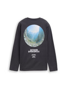 Langarmshirt mit Rückenprint