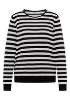 Pullover mit Rundhals und Streifen