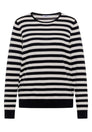 Pullover mit Rundhals und Streifen