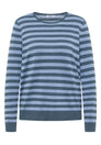 Pullover mit Rundhals und Streifen