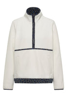 Fleece-Pullover mit Leo-Details