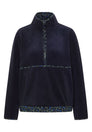 Fleece-Pullover mit Leo-Details