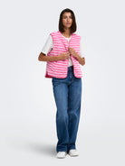 JDYSIMINA TEDDY PRINT WAISTCOAT OTW QIQ