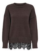 ONLEVIE LS LACE MIX O-NECK CS KNT