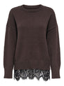 ONLEVIE LS LACE MIX O-NECK CS KNT