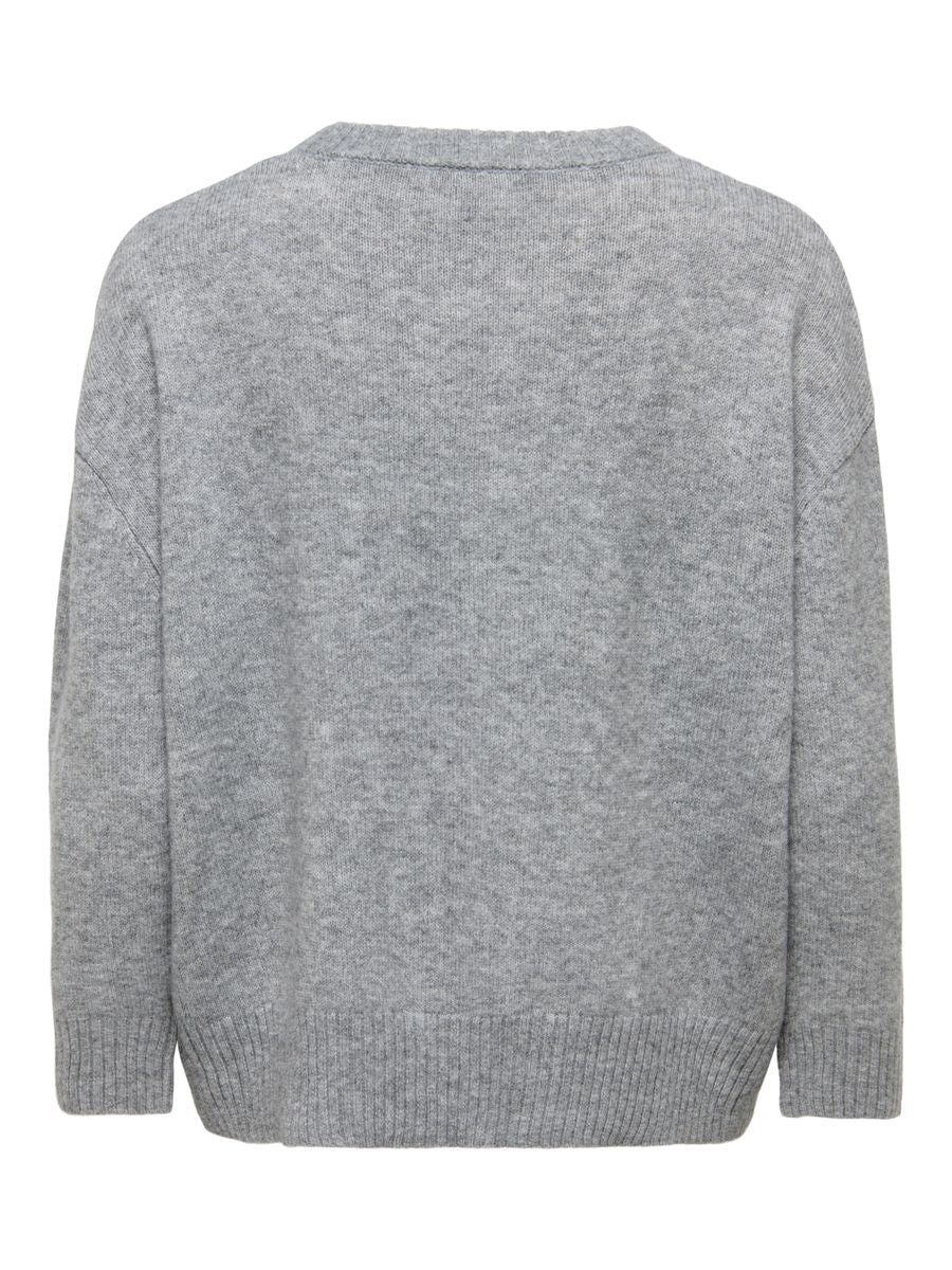 ONLALIVIA LS HIGH-LOW O-NECK NOOS KNT