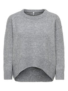 ONLALIVIA LS HIGH-LOW O-NECK NOOS KNT