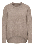 ONLALIVIA LS HIGH-LOW O-NECK NOOS KNT