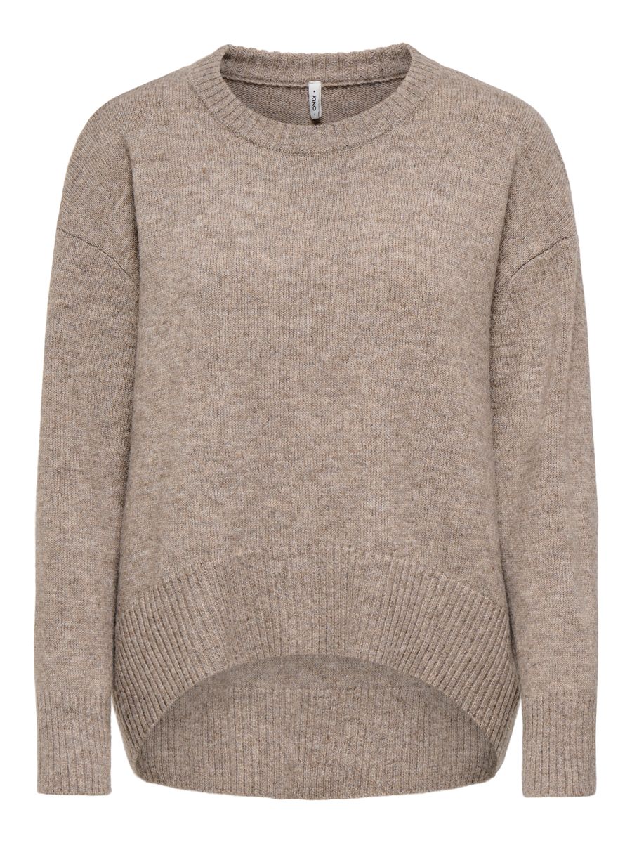 ONLALIVIA LS HIGH-LOW O-NECK NOOS KNT