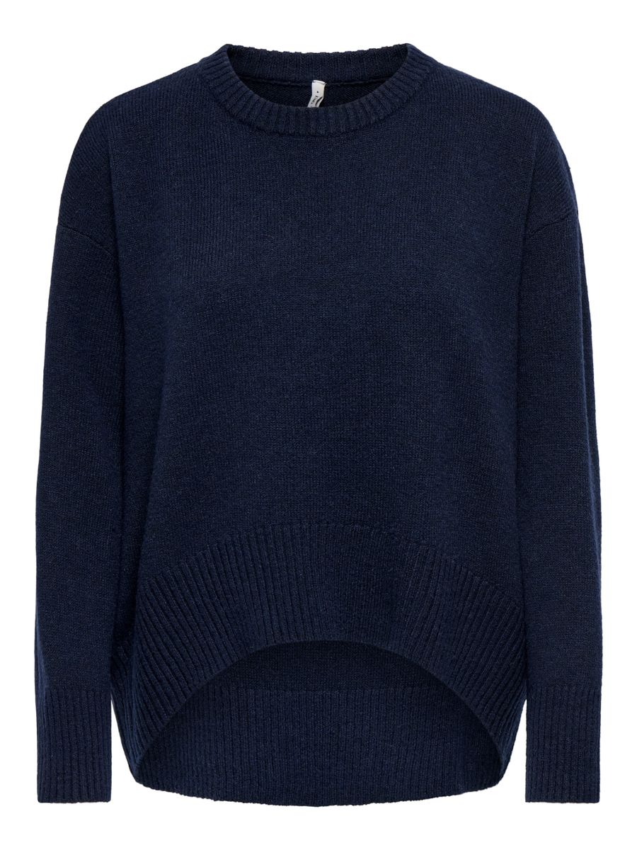 ONLALIVIA LS HIGH-LOW O-NECK NOOS KNT