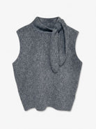 TSCASSI KNITTED TIE NECK TOP KNT NOOS