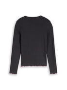 Langarmshirt mit Rippstruktur