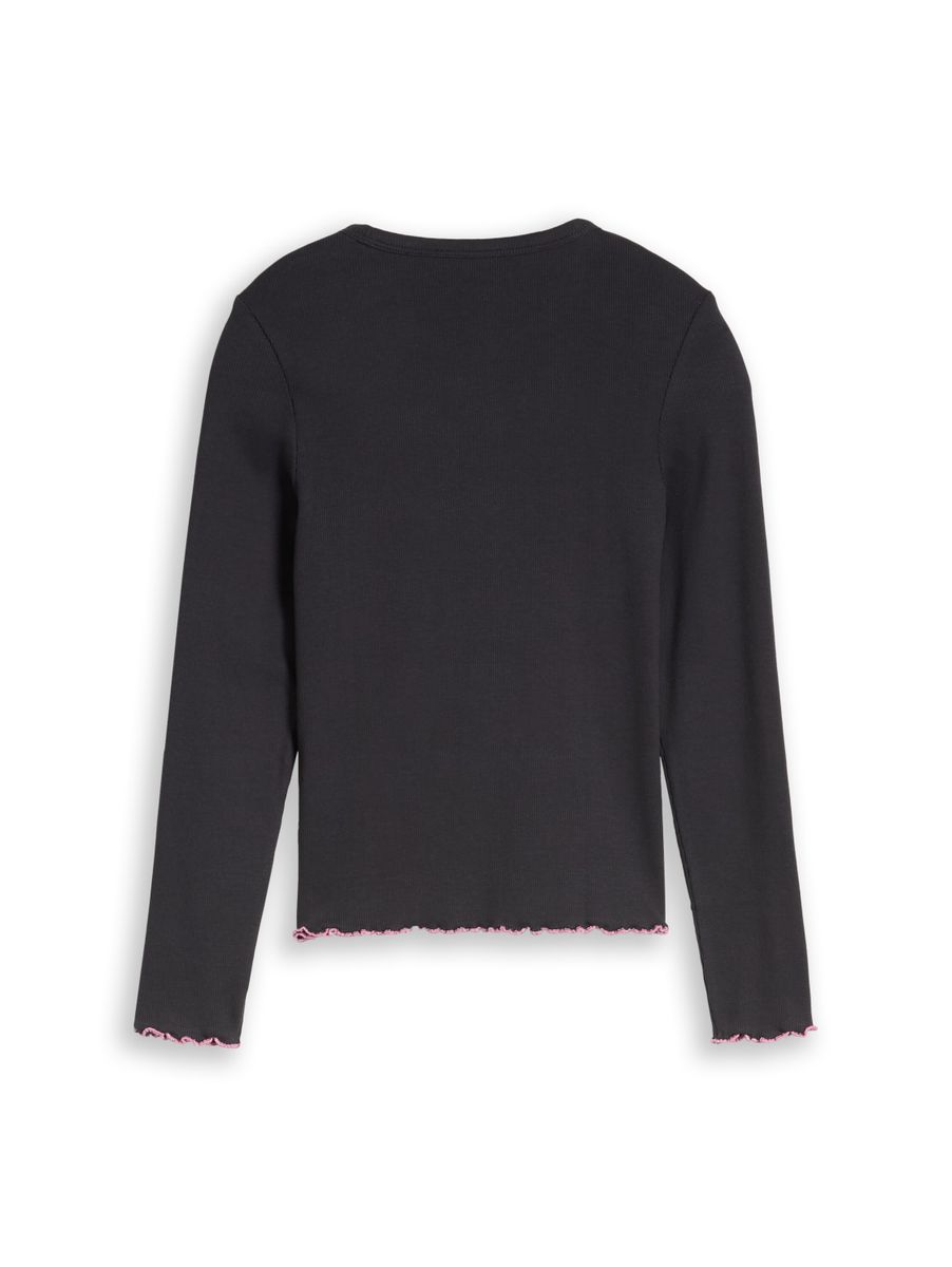 Langarmshirt mit Rippstruktur