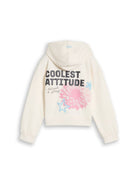 Oversize Hoodie Sweatjacke mit Rückenprint
