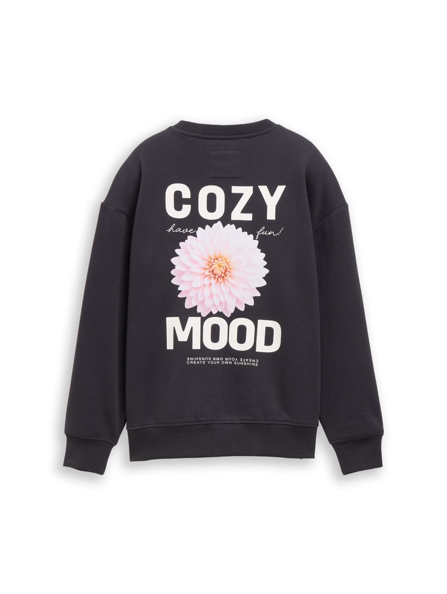 Oversize Sweatshirt mit Rückenprint