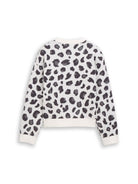 Jacquard Strickpullover mit Leo-Muster