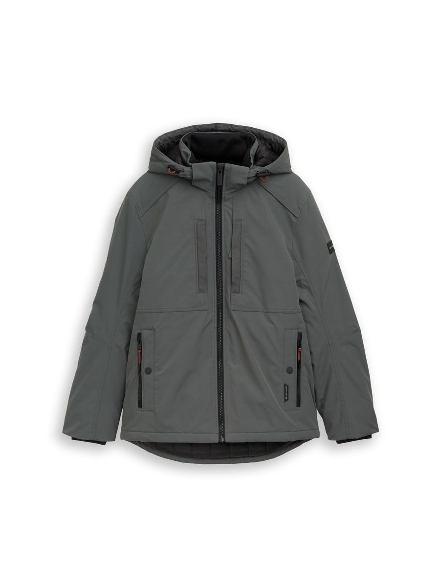 Funktionsjacke mit abnehmbarer Kapuze