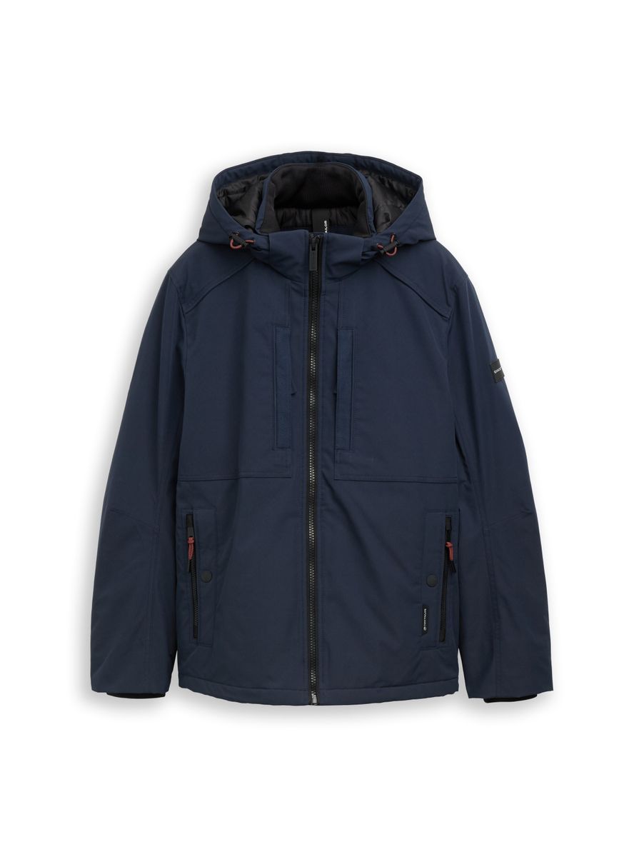 Funktionsjacke mit abnehmbarer Kapuze