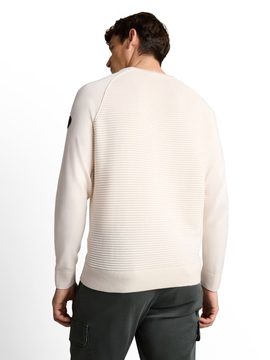 Strickpullover mit Ottoman Struktur