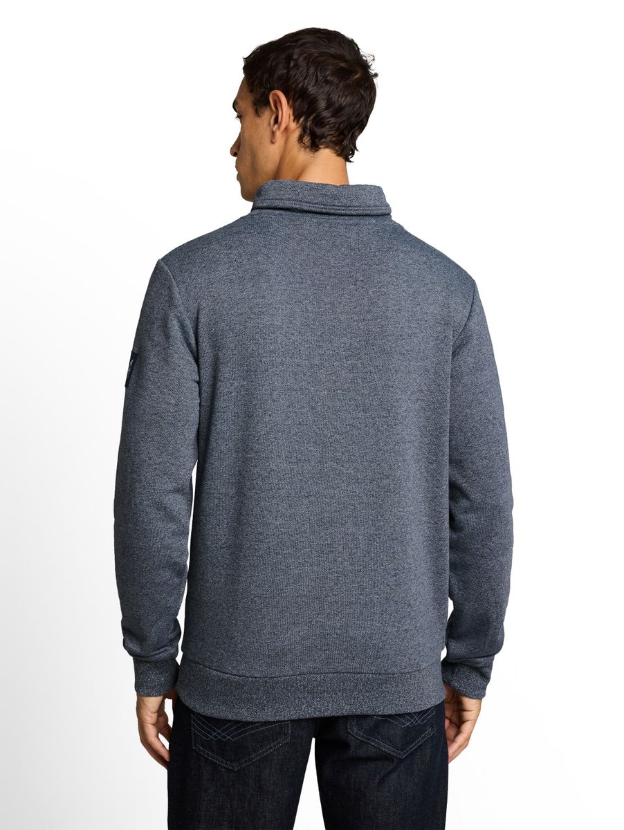 Snood Sweatshirt in Melange-Optik