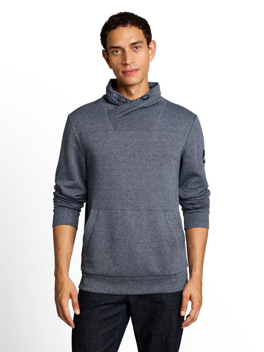 Snood Sweatshirt in Melange-Optik