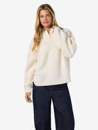 NMCOZY L/S HALFWAY ZIP SWEATER JRS NOOS