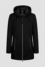 Wolljacke mit Kapuze
