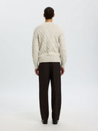 SLMCARLOS LS CABLE CREW NECK NOOS