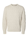 SLMCARLOS LS CABLE CREW NECK NOOS