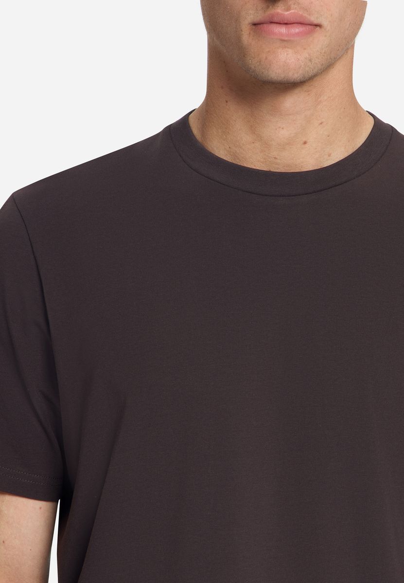 T-Shirt Crewneck Solid Basic Stretch