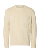 SLMBRAUN KNIT CABLE CREW NOOS