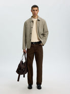 SLMBRAUN KNIT CABLE CREW NOOS
