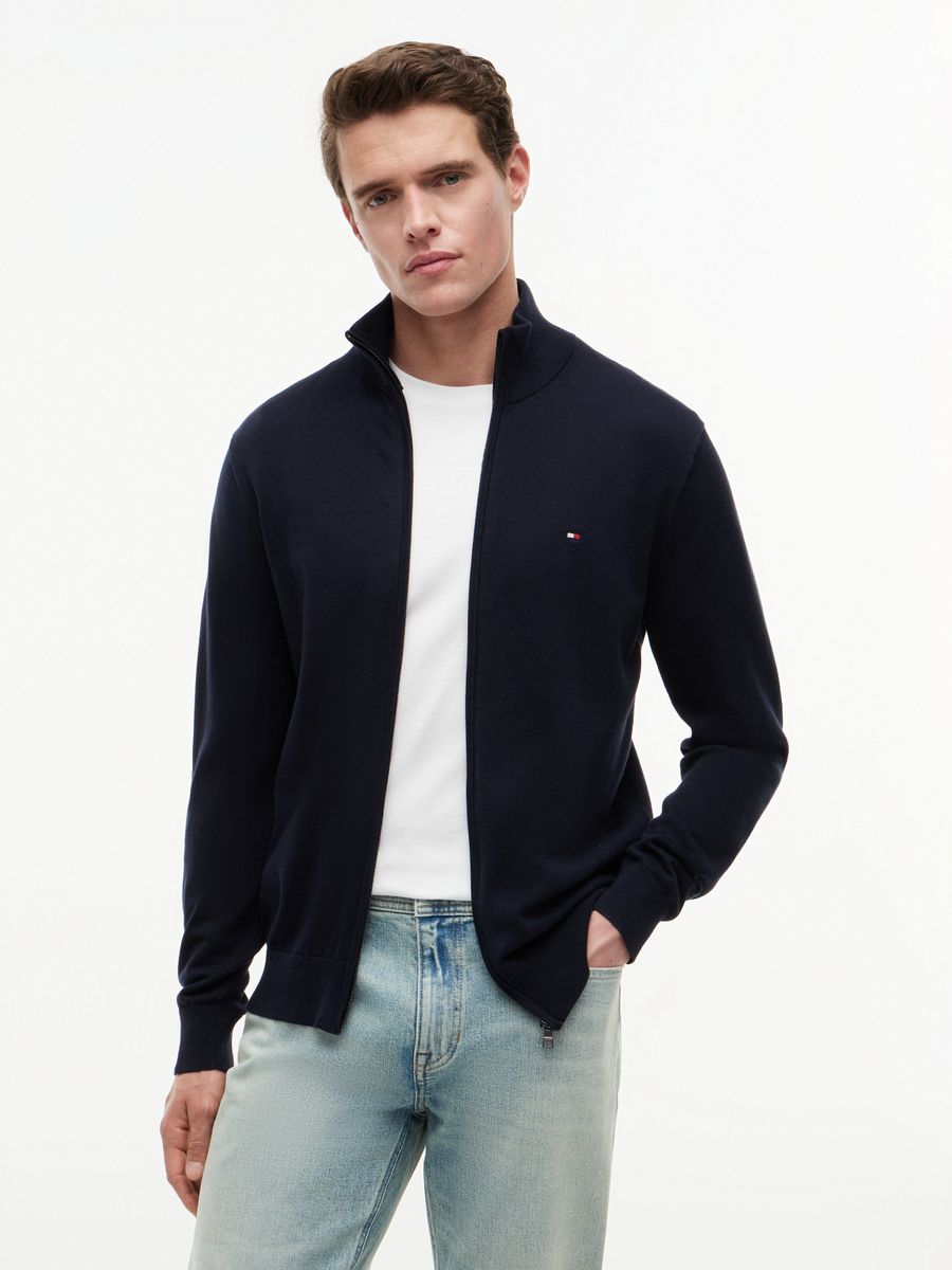 ESSENTIAL COTTON ZIP THRU