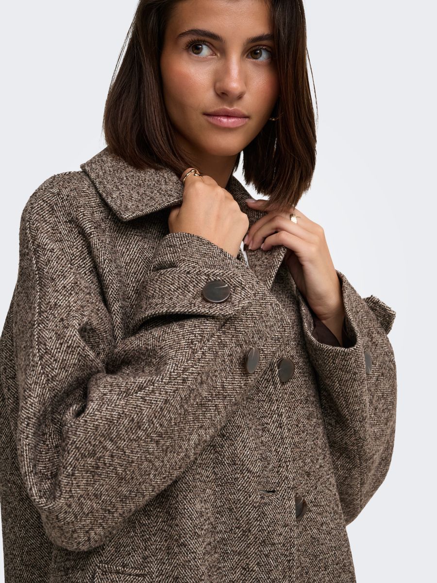 JDYVINGA HERRINGBONE LONG COAT OTW YFM