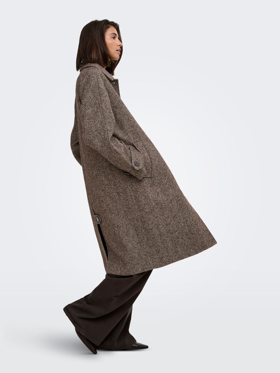 JDYVINGA HERRINGBONE LONG COAT OTW YFM