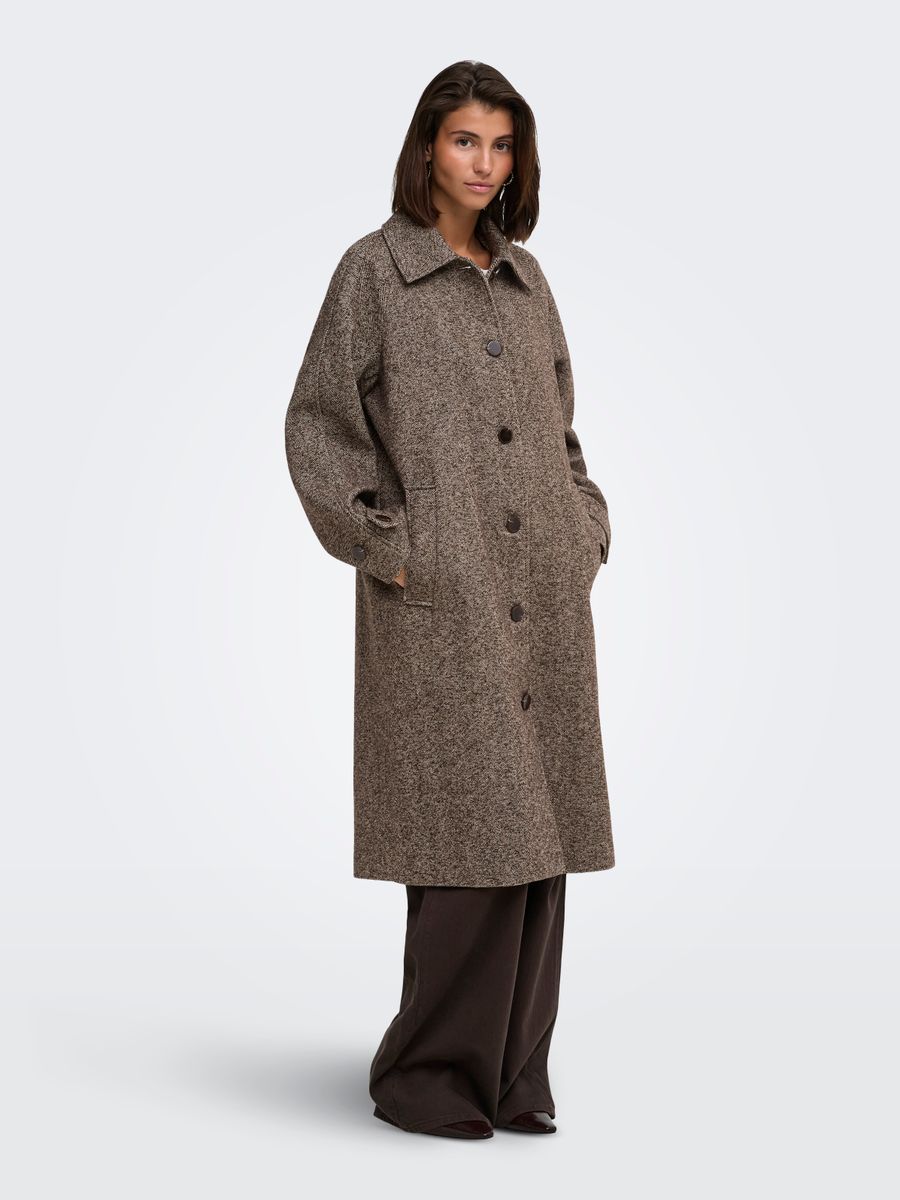 JDYVINGA HERRINGBONE LONG COAT OTW YFM