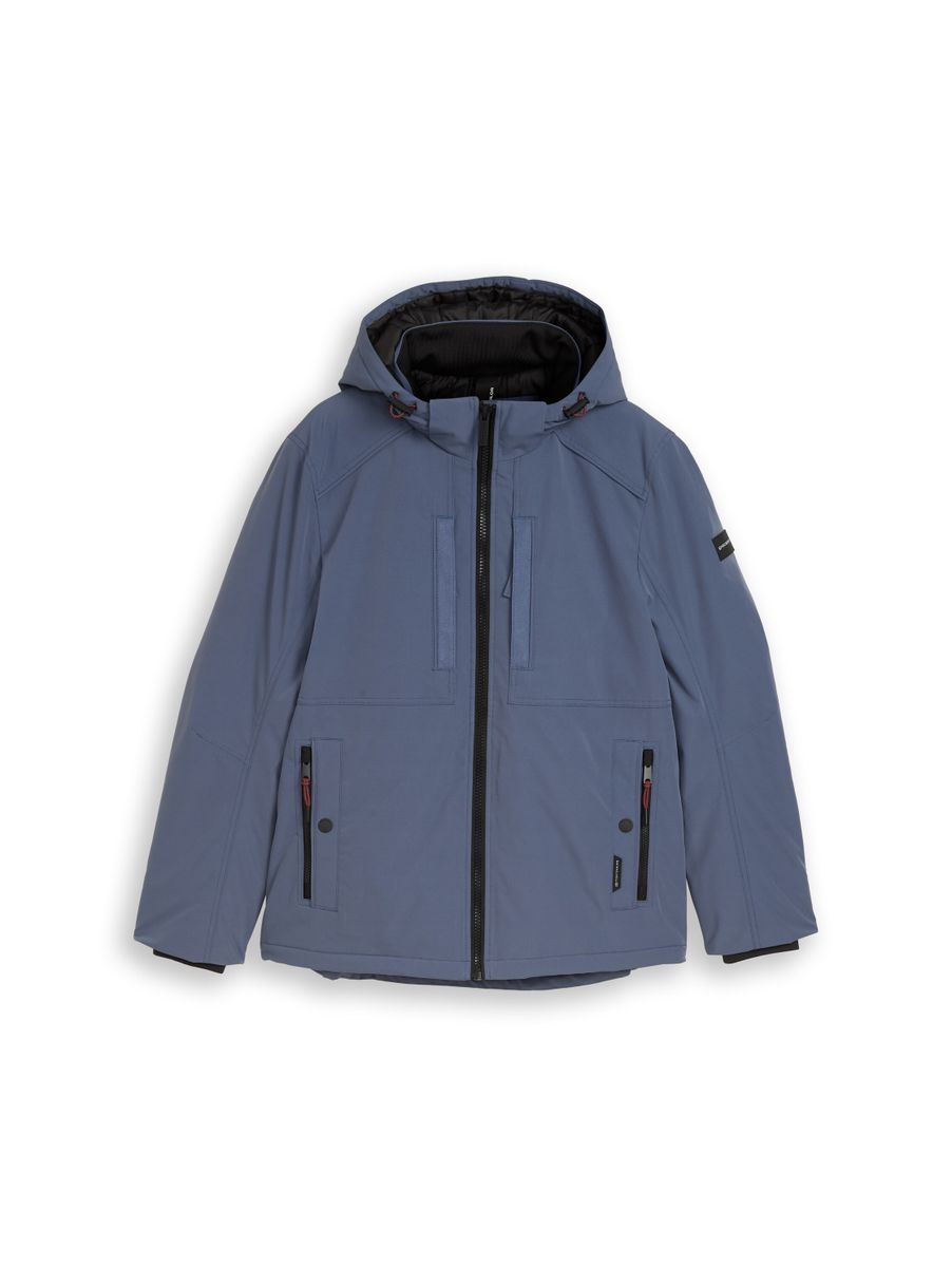 Funktionsjacke mit abnehmbarer Kapuze