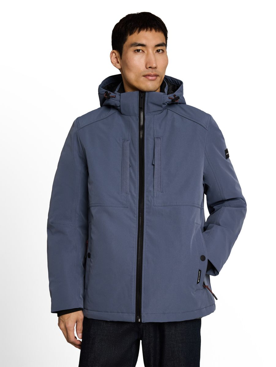Funktionsjacke mit abnehmbarer Kapuze