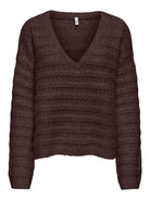 ONLCABALA LS BATWING V-NECK CC KNT