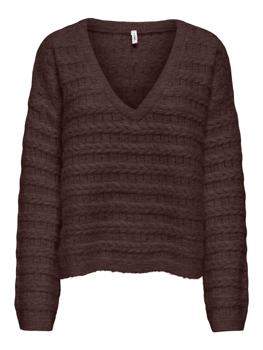 ONLCABALA LS BATWING V-NECK CC KNT