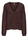 ONLCABALA LS BATWING V-NECK CC KNT