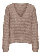 ONLCABALA LS BATWING V-NECK CC KNT