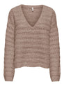 ONLCABALA LS BATWING V-NECK CC KNT