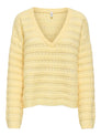 ONLCABALA LS BATWING V-NECK CC KNT