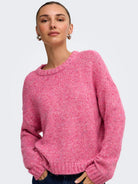 ONLSMILLA LS LOOSE O-NECK CS KNT