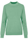 Stehbund-Pullover,1/1 Arm, uni