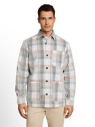 Cord Overshirt mit Karomuster