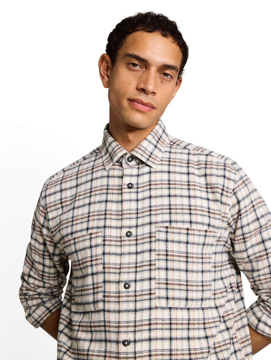 Comfort Fit Flanell-Hemd mit Karomuster