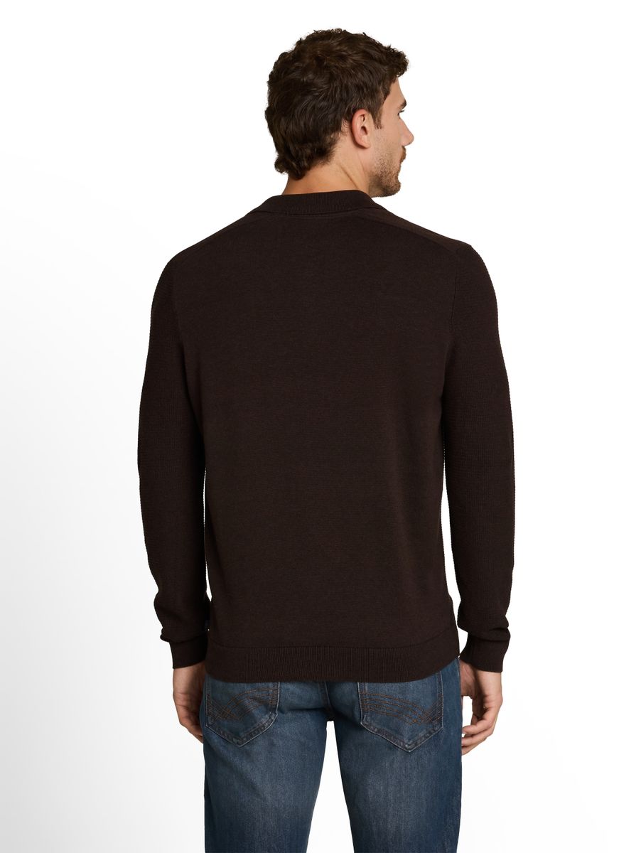 Strickpullover mit Polokragen