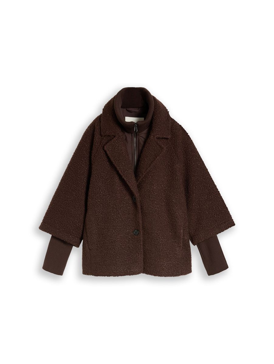 Cosy Cape Jacke im 2-in-1-Look